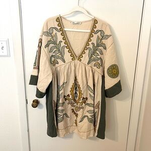 Zara Embroidered Dress